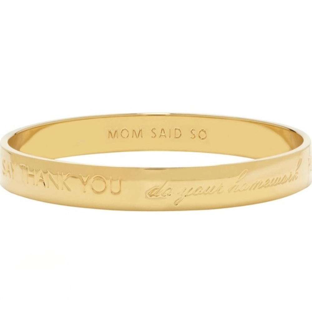 Kate Spade Idiom ‘mom said so'  bangle